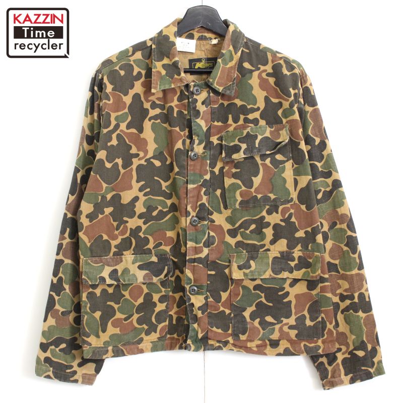 【ヴィンテージ】70's〜 ダックカモM-47タイプハンティングシャツジャケット レンジャー 70s ヴィンテージ シャツジャケット ダックハンター