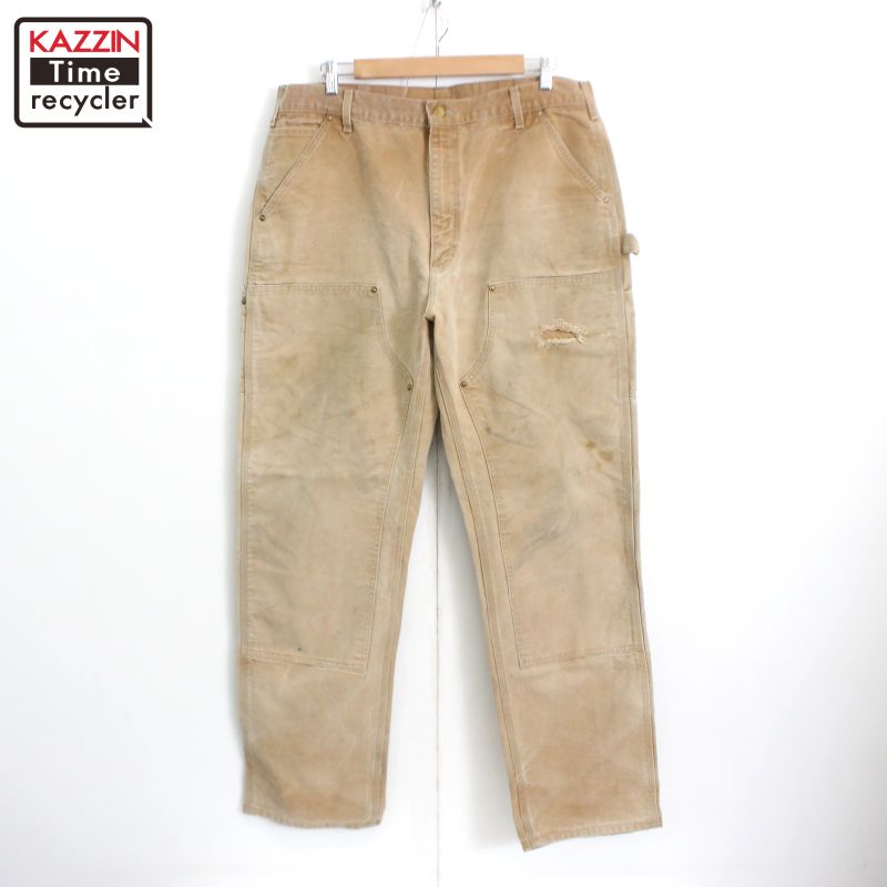 【US古着】Carhartt ダック ダブルニー ペインター パンツ 36×32 Carhartt(カーハート) ダブルニー ダック ペインターパンツ