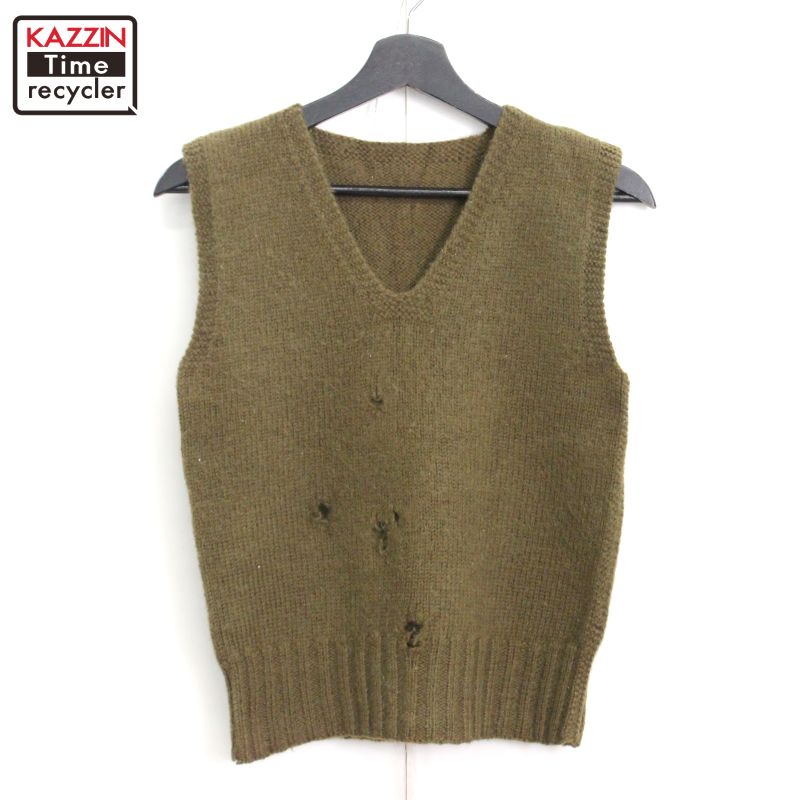【40s】アメリカンレッドクロス ニットベスト ヴィンテージ / ミリタリー 30s 40s US ARMY AMERICAN RED CROSS ARC KNIT VEST RARE COLOR