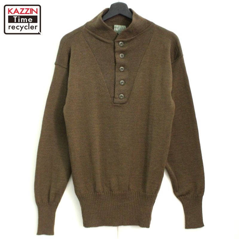 楽天市場】90年代 米軍実物 U.S.ARMY ヘンリーネックニット セーター