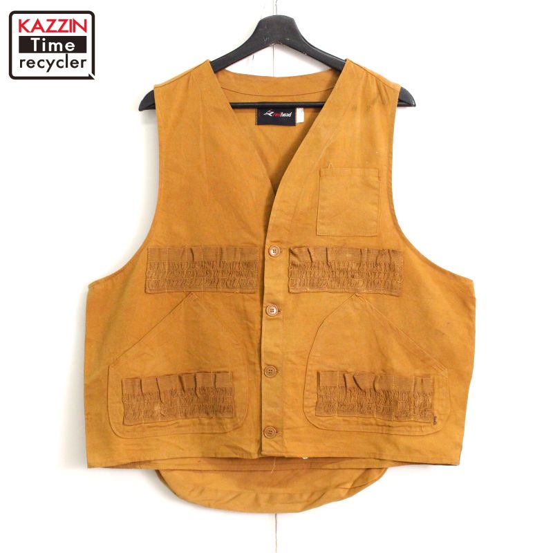 ☆レッドヘッド☆60s☆ハンティングベスト☆ヴィンテージ☆多ポケット☆美品 60s RED HEADレッドヘッド KANSAS HUNTER EDUCATION パッチ付き