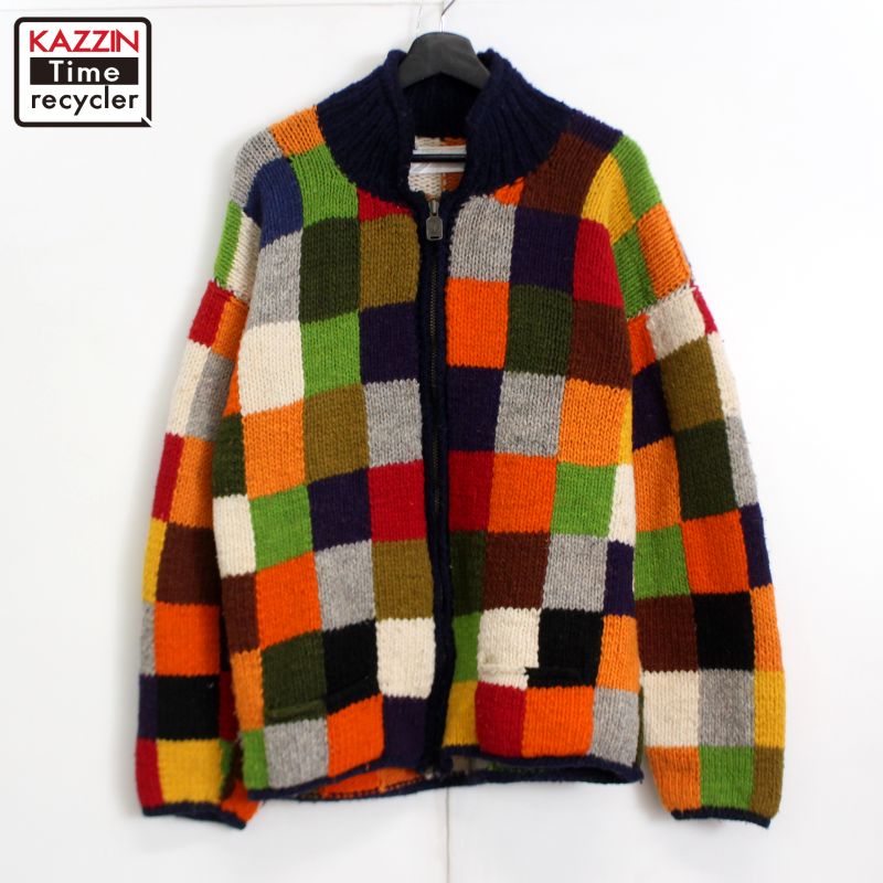 楽天市場】古着 90年代 陰陽柄 エクアドルニット ウールニット