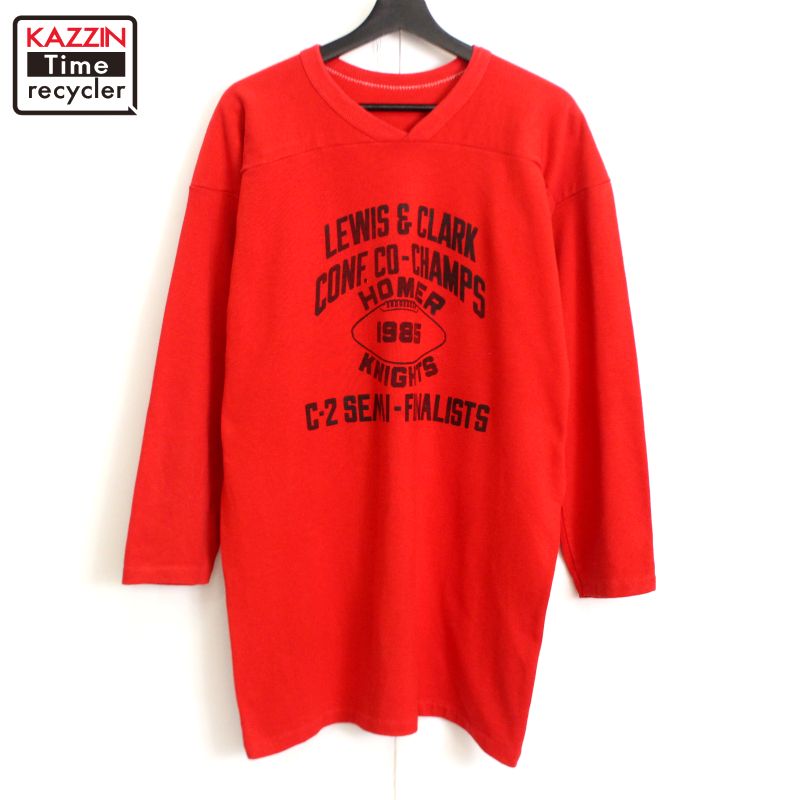 ヴィンテージ 40年代 ラッセル スポルティング フットボールＴシャツ ブラック 50s RUSSEL FOOT BALL TEE | ヴィンテージフットボールT - MATIN