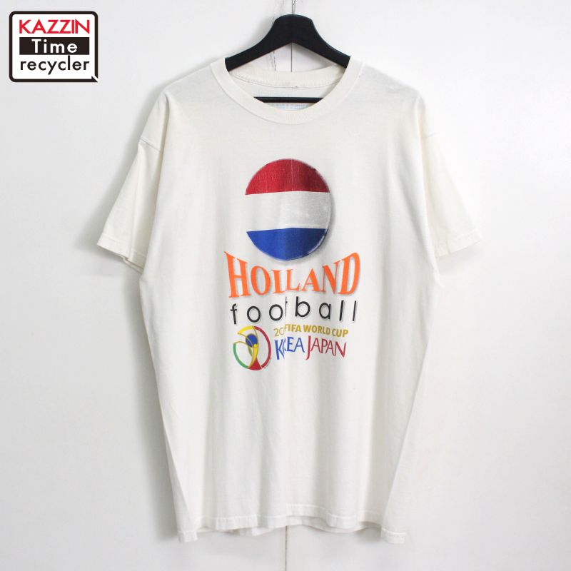 90s フランスW杯Tシャツ サッカー 90s サッカー ワールドカップ フランス大会 98 B&D Tシャツ 白