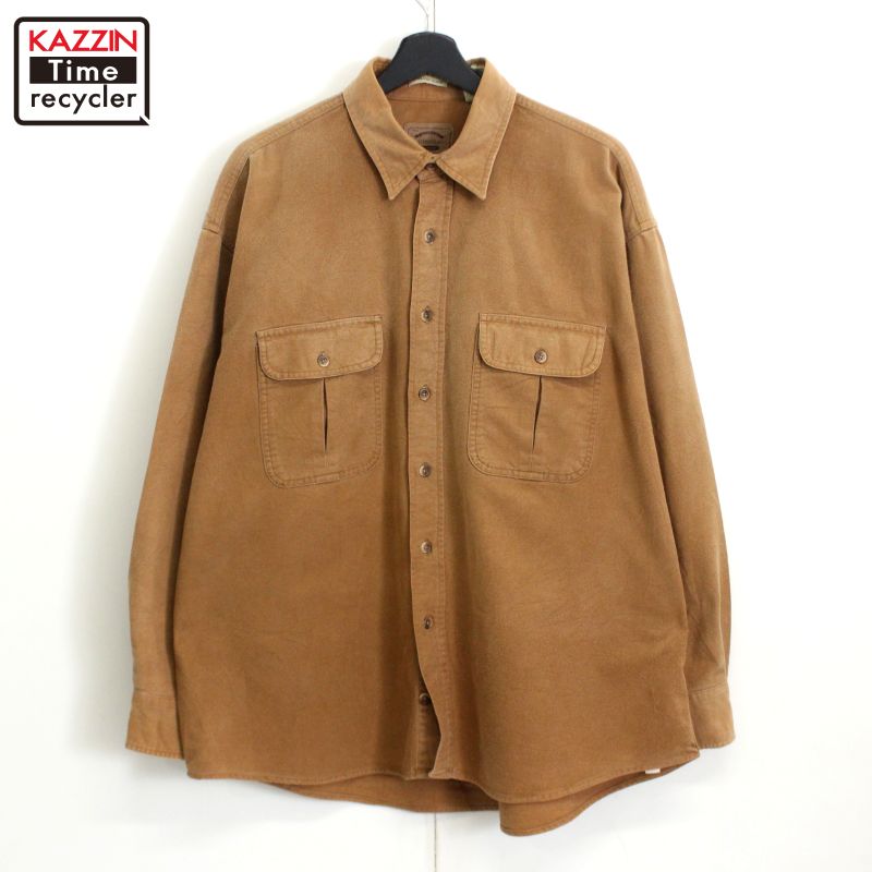 ST.JOHN'S BAY 00s 長袖コーデュロイシャツ 茶 L. 楽天市場】【マラソン 400円OFFクーポン】 90s ST JOHN'S BAY