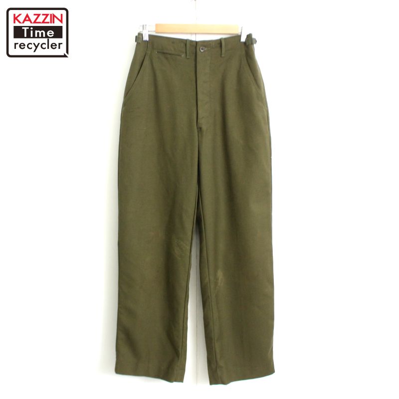 50s ボタンフライ　米軍　実物　軍チノ　COTTON サイズ36 50s ボタンフライ米軍実物軍チノCOTTON サイズ36