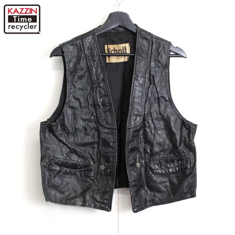 80s～ adidas レザーベスト ヴィンテージ 80s～ adidas レザーベスト ヴィンテージ