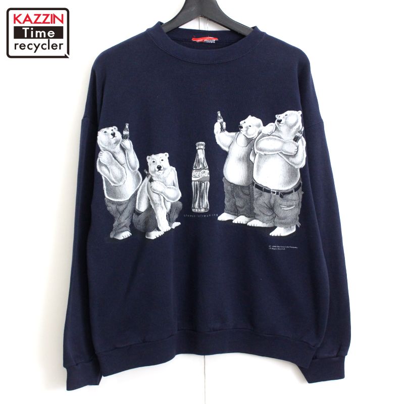 楽天市場】90s USA製 コカコーラ シロクマ プリント スウェット