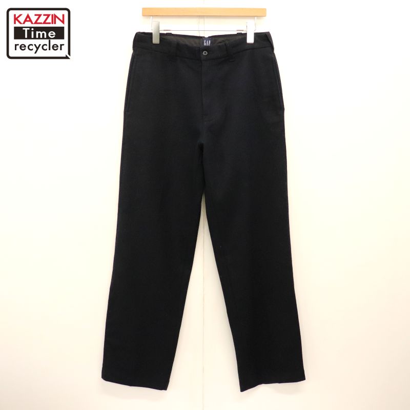ビンテージ 黒 ワイドパンツ メンズ オールドギャップ スラックス 00s 古着 楽天市場】00年代 GAP ギャップ ウール スラックスパンツ オールド