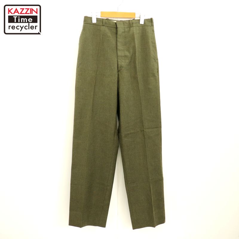 USA製 古着 60's USARMY 下士官 ドレスパンンツ スラックス USA製 古着 USARMY 下士官 ドレスパンンツ スラックス