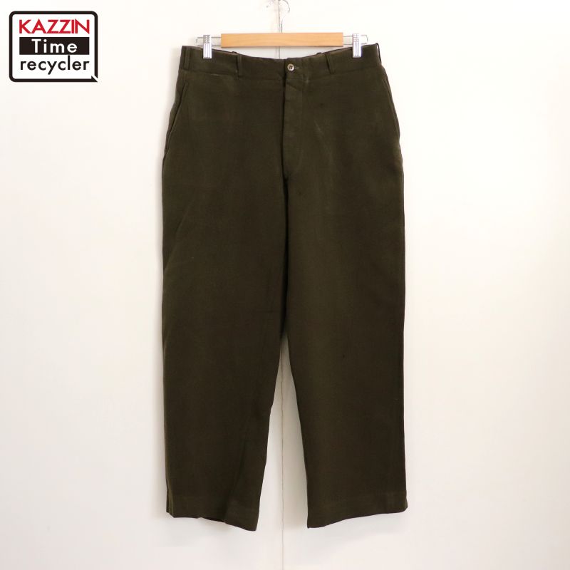デッドストック 40s US ARMY 米軍 ウール パンツ スラックス 古着 デッドストック 40s US ARMY 米軍 ウール パンツ スラックス 古着