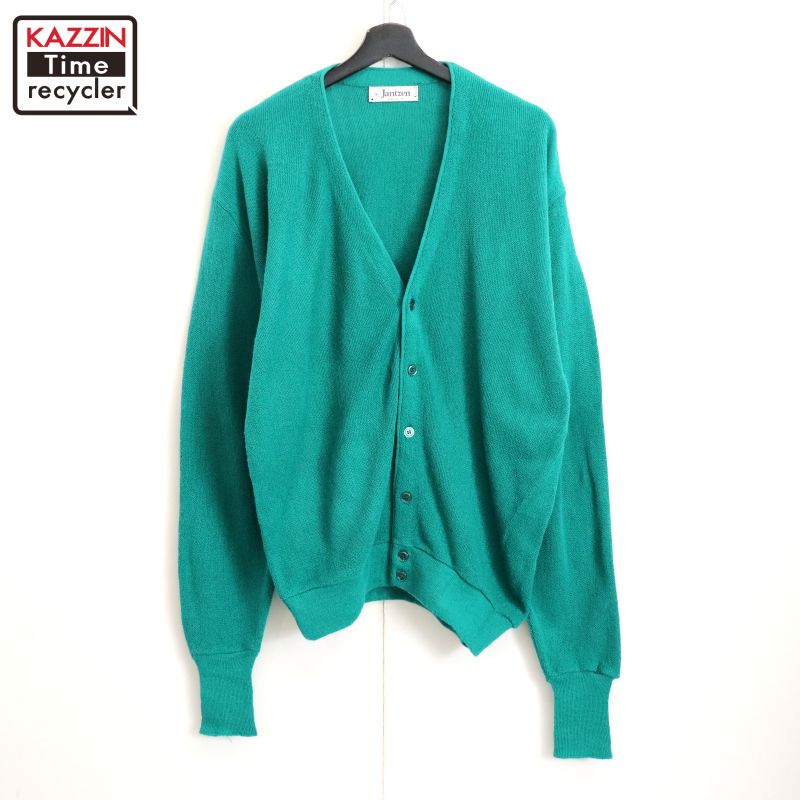 超希少 60s USA製 JANTZEN アクリル ジップアップ カーディガン 超希少