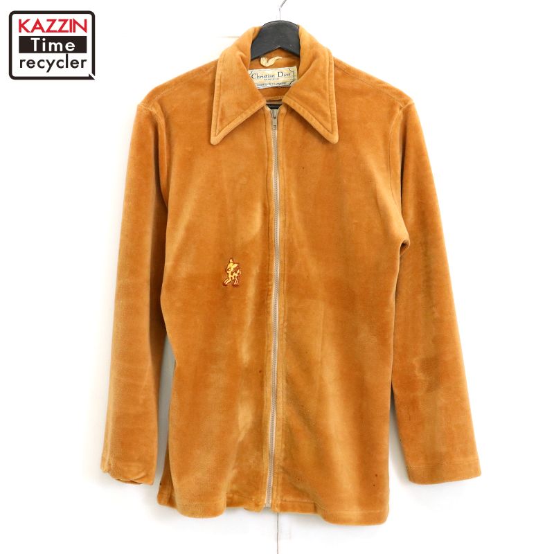ヴィンテージディオール ジャケット ボルドー　レトロデザイン　Mサイズ ヴィンテージディオール ジャケット ボルドー レトロデザイン M