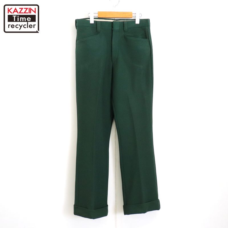 (古着)70s searsバギーフレアスラックス　パンツ　ワイド　vintage 70's~80's Sears PERMA-PREST Work Pants USA製 W36 L29 70年代