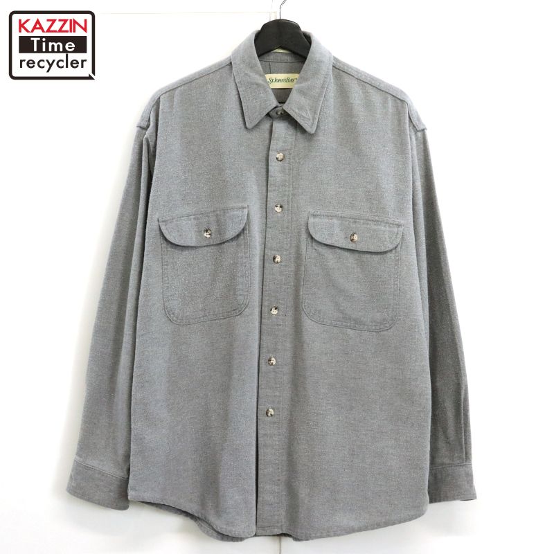usa古着 90s セントジョンズベイ ネルシャツ シャモクロス えんじ 2XL