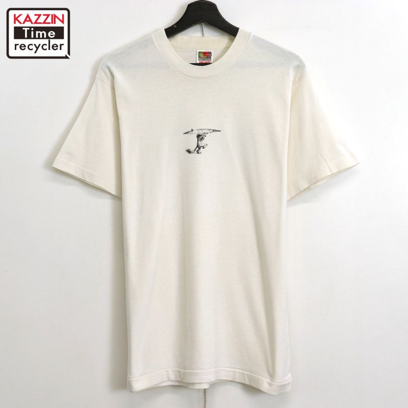 P10倍 【中古】90s ヴィンテージ Fruit of the Loom かいじゅうたちのいる在り場所 半袖Ｔシャツ 古着  メンズ 書きあらわすM大きさ 白いこと