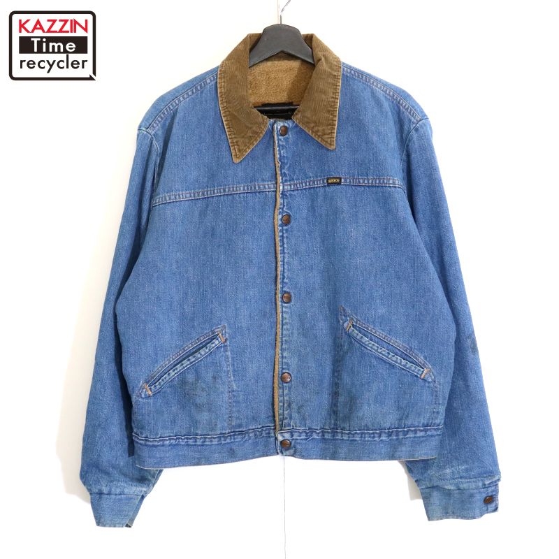 70s マーヴェリック MAVERICK 黒タグ デニムジャケット USA製 MARVERICK 70s USA製 ビンテージ 3J03MJ 短丈 デニムジャケット