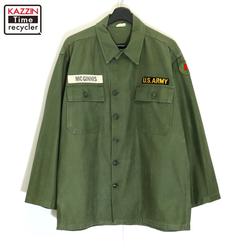 【実物】60s us army ユーティリティシャツOG107 筒袖 軍物　米軍 楽天市場】実物 新品 デッドストック 米軍 OG-107 コットン
