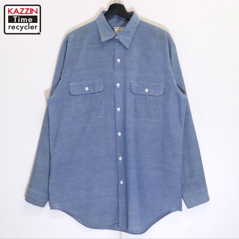✨70s✨ヴィンテージ★ビッグマック★シャンブレーシャツ★半袖シャツ★激レア ✨70s✨ヴィンテージ☆ビッグマック☆シャンブレーシャツ☆半袖