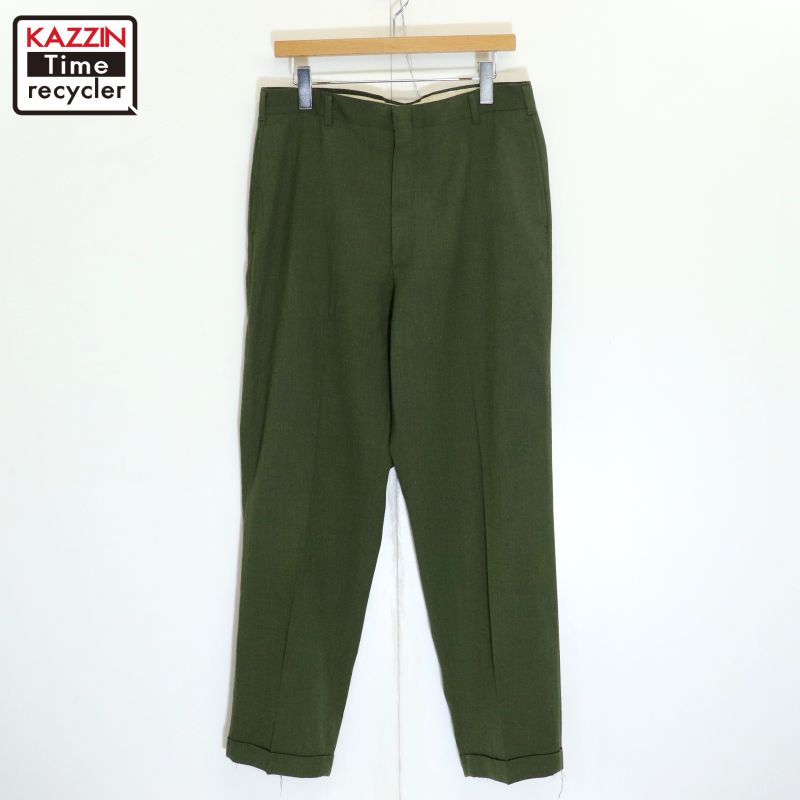 【60's】Vintage FECHHEIMER ウール ギャバジン スラックス 60's】Vintage FECHHEIMER ウール ギャバジン スラックス スーツ