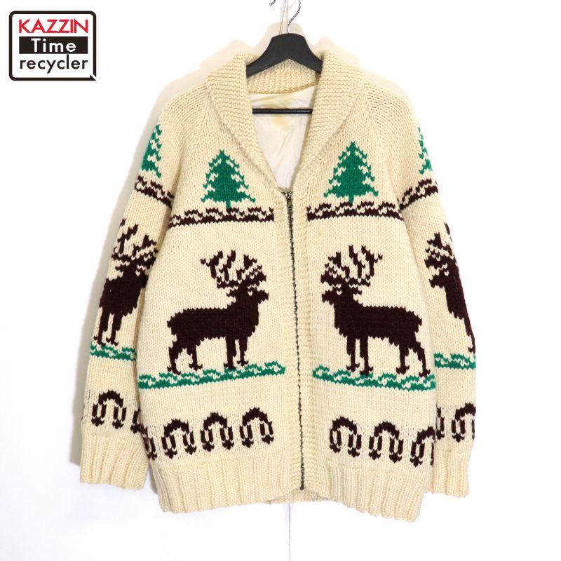 楽天市場】60年代 UNKNOWN 馬柄 カウチンセーター メンズM