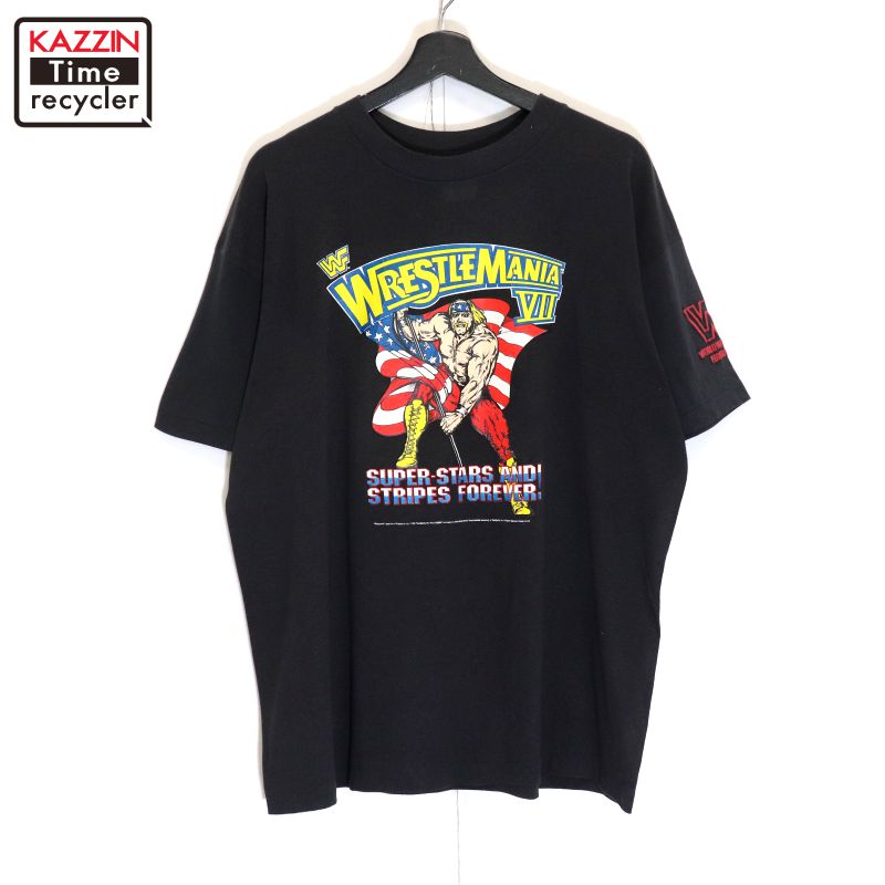 WWFアメリカ購入プロレス未使用シーツ激レア　ハルクホーガン　ヴィンテージ 古着 WWFアメリカ購入プロレス未使用シーツ激レア ハルクホーガン