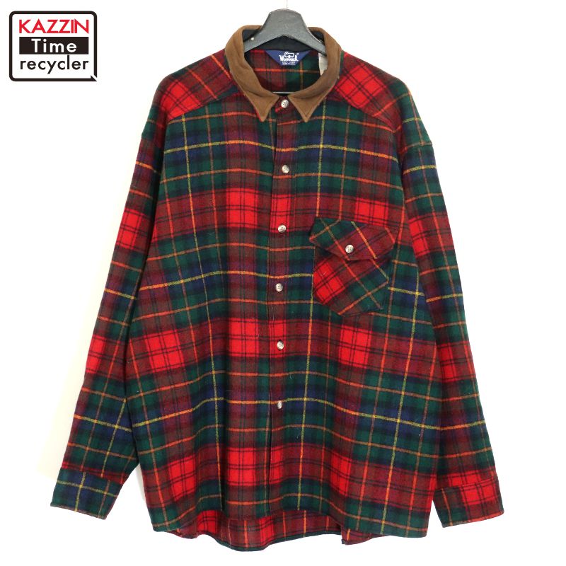 楽天市場】90s USA製 ウールリッチ チェック ウール 長袖 シャツ