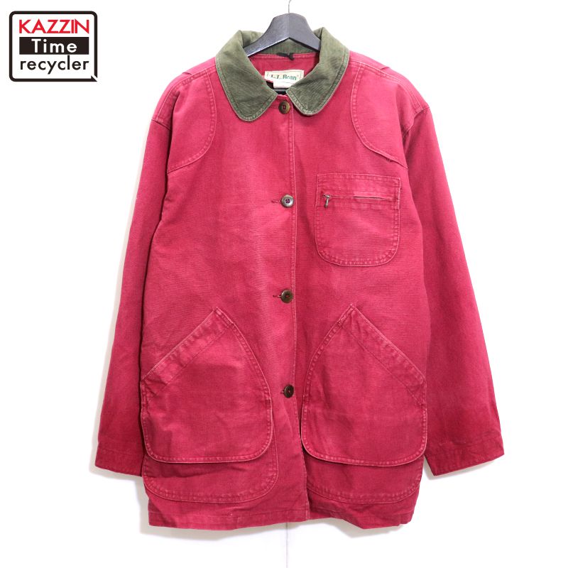 L.L.Beanエルエルビーン USA製 ハンティングジャケット　古着 エルエルビーン エルビン 80s 90s 80年代 90年代 赤 レッド