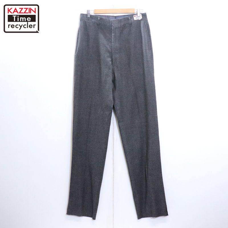 vintage スラックス 70s 80s ウール グレー 70s～80s ウールスラックス yzip - メルカリ