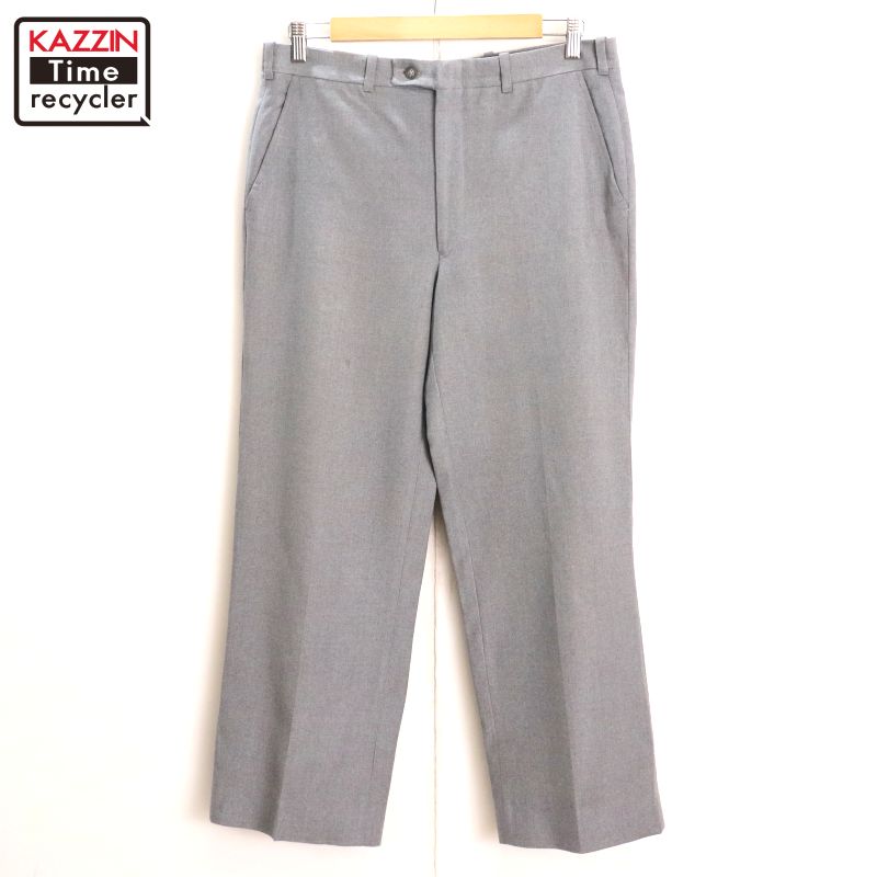 vintage スラックス 70s 80s ウール チャコール ブラック 70s～80s ウールスラックス yzip - メルカリ