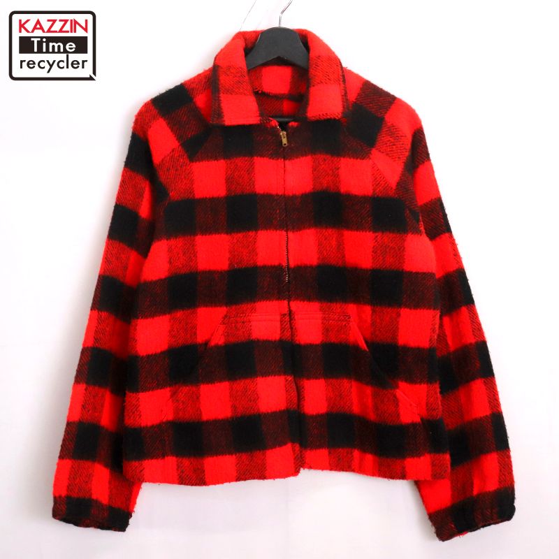 楽天市場】60s FOREMOST Penneys バッファローチェック ウール ジップ