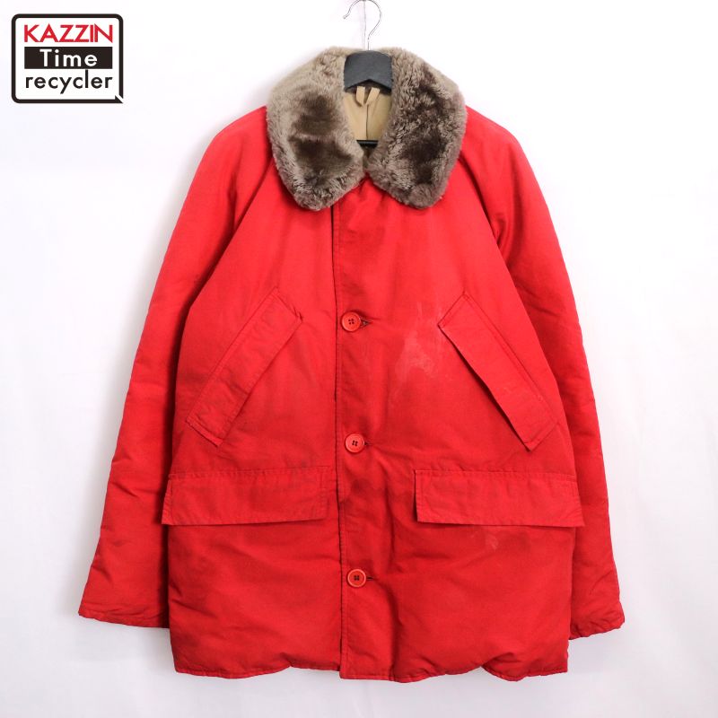 90s Vintage エディーバウアー　ダウンジャケット　L 楽天市場】60s ビンテージ ☆ 日の出タグ BAUER DOWN 襟ボア 切替