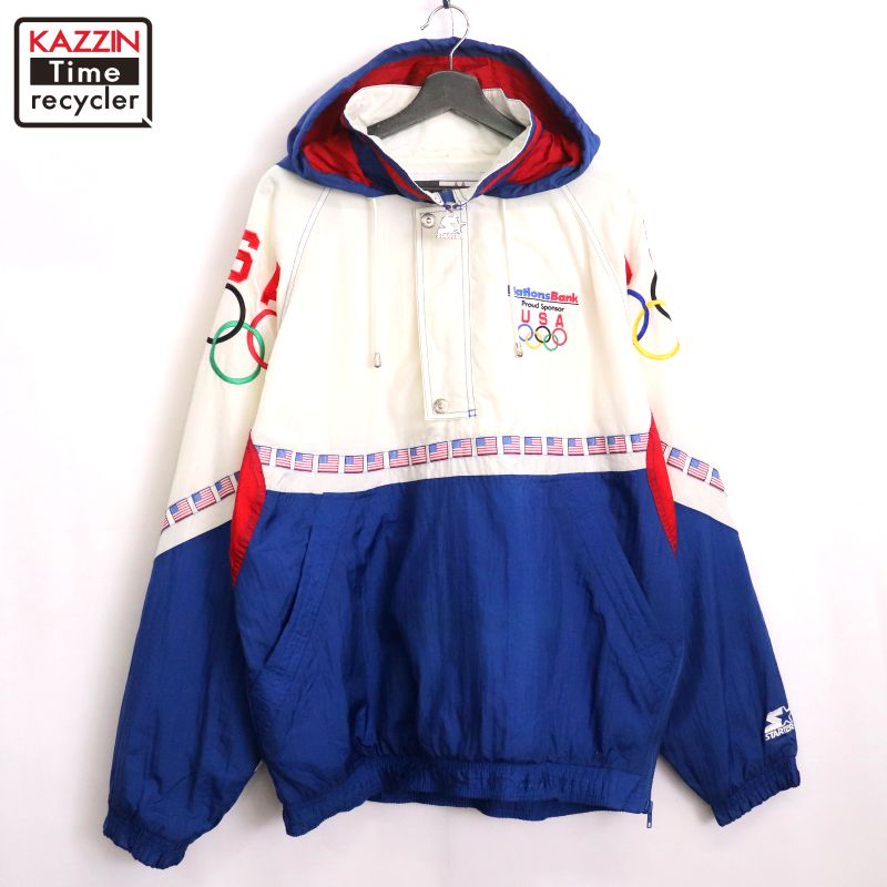 楽天市場】STARTER 96年 Atlanta Olympic Nylon Jacket M 白赤紺