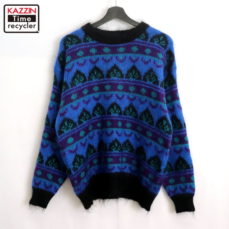 楽天市場】60's~ ☆ Unknown Vネック 毛長 モヘア ニット セーター (L