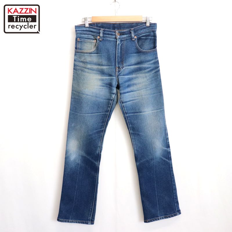 【中古】00s リーバイス Levi's 517 ブーツカット ストレッチ デニムパンツ 古着 メンズ Mサイズ相当 ブルー｜Vintage古着屋 KAZZINTimerecycler