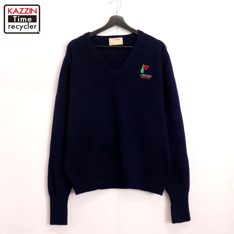 楽天市場】80s USA製 LLBean Vネック 無地 アクリル ニット セーター