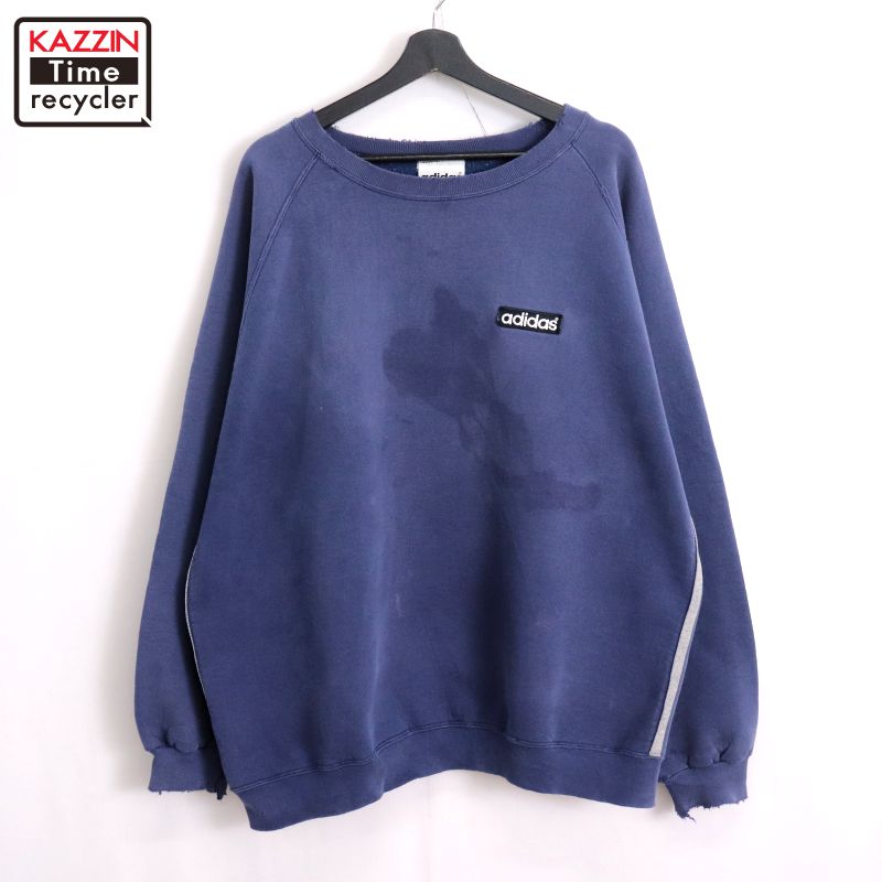 adidas ネイビー 花柄 長袖 トレーナー XXLサイズ 000000025334_1_tuUd2xs.jpg