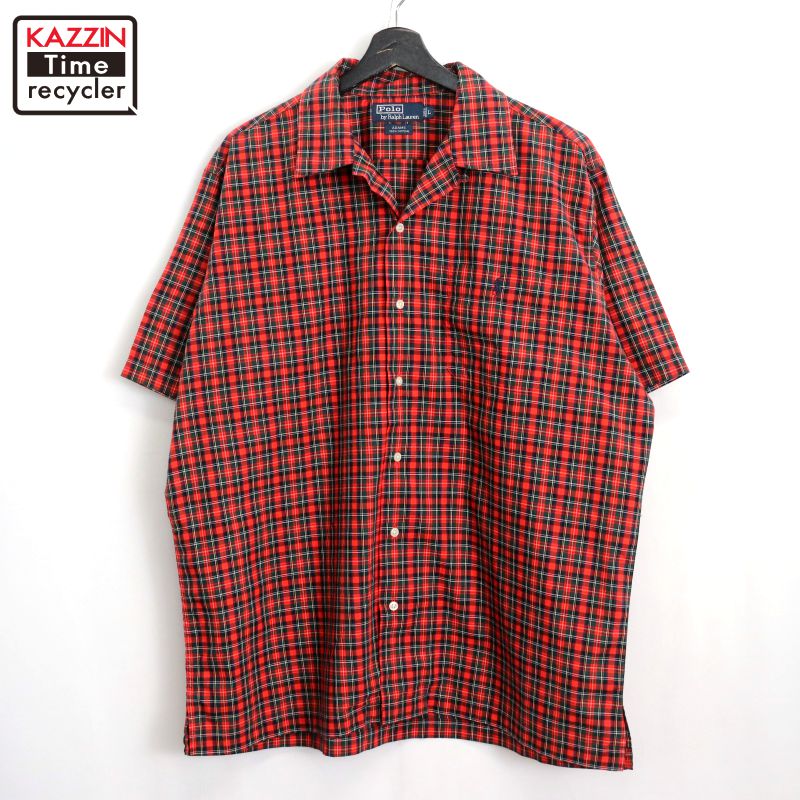 古着 90s POLO Ralph Lauren 半袖開襟シャツ オープンカラー 楽天市場】90s ☆ ポロ ラルフローレン ループ留め オープン