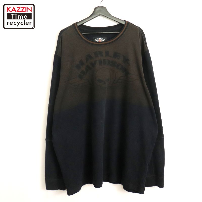 Harley-Davidson ハーレーダビッドソン スカル 長袖Tシャツ XL スカル・ロングスリーブTシャツ -ハーレーダビッドソン公式