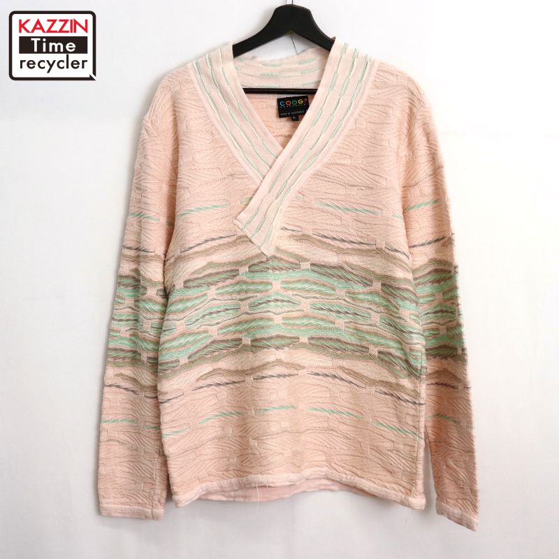 楽天市場】古着 90年代 クージー COOGI 総柄 コットンニットセーター