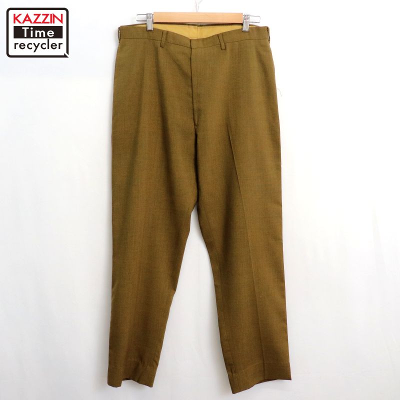 70s 80s unknown スラックス japan vintage ブラウン 70s 80s unknown スラックス japan vintage ブラウン
