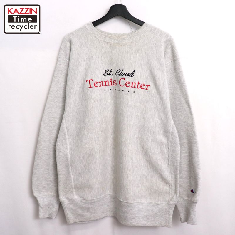 【中古】90s USA製 ヴィンテージ チャンピオン Champion リバースウィーブスウェット 古着 メンズ 表記XLサイズ グレー|Vintage古着屋 KAZZINTimerecycler