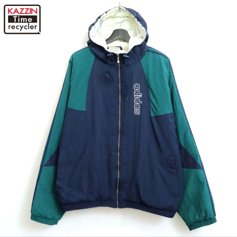 ジャケット・アウター 90s adidas nylon jacket 90s adidas Nylon Jacket (BLACK/YELLOW) XL アディダス