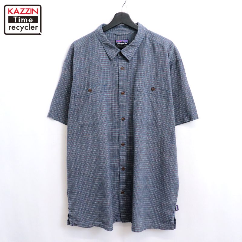 パタゴニア リズム 半袖 シャツ M 05年製 patagonia Rhythm Inyo S/S Shirt 赤 M パタゴニア