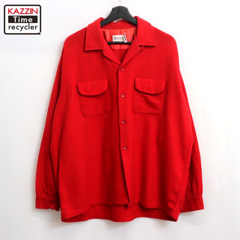 60s オープンカラー ウール シャツ 開襟 ビンテージ vintage 50s 楽天市場】古着 VINTAGE ヴィンテージ 50s 60s 開襟 長袖