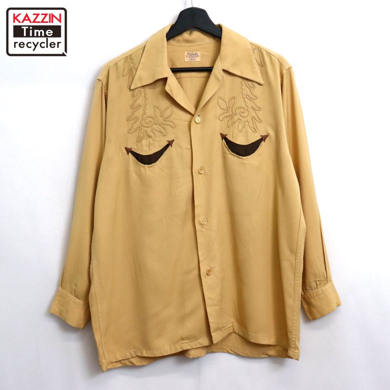 楽天市場】DEADSTOCK 50's JOCKEY Rayon Open Collar Shirt M