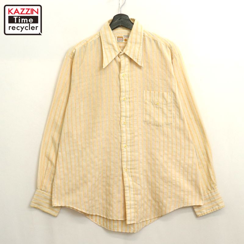 古着 70'sコットンシャツ 楽天市場】70s CREIGHTON コットン オックスフォード 長袖 ボタン