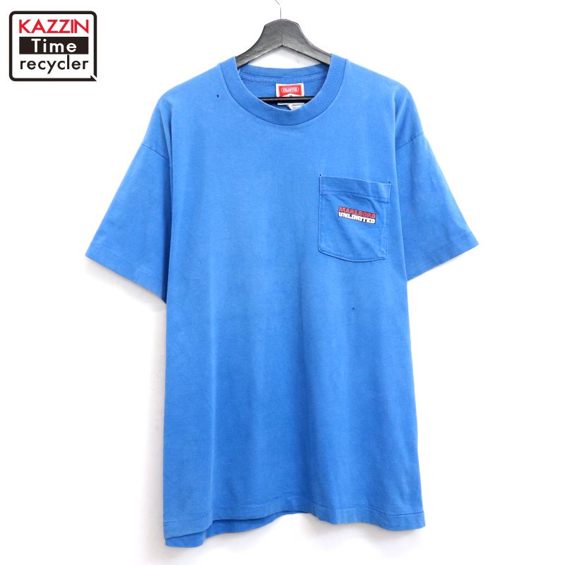 【中古】90s USA製 ヴィンテージ マルボロ Marlboro タバコ ウルフ アニマル ポケット付き 半袖Ｔシャツ 古着 メンズ XL~サイズ相当 ビッグサイズ オーバーサイズ ブルー｜Vintage古着屋 KAZZINTimerecycler 14,256円