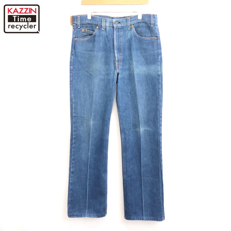 【中古】80s USA製 ヴィンテージ リーバイス Levi 517 ブーツカット デニムパンツ 古着  メンズ XLサイズ相当 ビッグサイズ オーバーサイズ ブルー