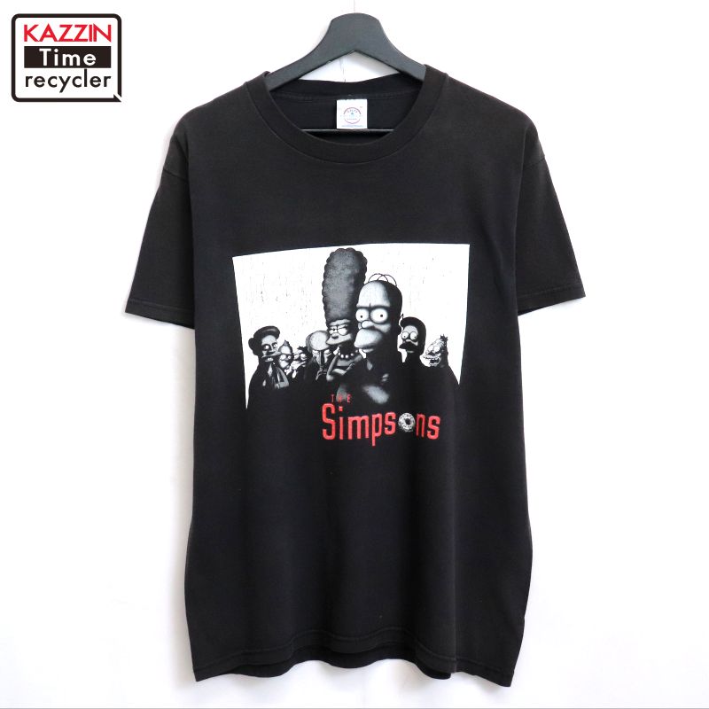 P10倍 【中古】00s シンプソンズ The Simpsons DELTA パロディー 半袖Ｔシャツ 古着  メンズ 書きあらわすM大きさ 黒いこと